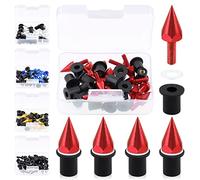 Swpeet 15 viti per parabrezza in alluminio, viti a picco per moto, compatibile con la maggior parte degli accessori per la modifica del motociclo (rosso)