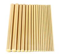 Swpeet 18 pezzi assortiti in ottone massiccio tondo kit per tornio bar diametro 2 mm 8 mm lunghezza 100 mm perfetto per vari alberi asse in miniatura modello di aereo modello nave modello di auto