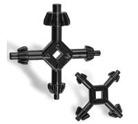 Swpeet 2 confezioni L+ S 4 in 1 mandrino chiave trapano mandrino chiave 3/8 1/2 3/4 1 pollici Chuck Key, Master Chuck Key Drill Mandrino Chiave per stringere Trapani Mandrino Combinazione universale