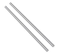 Swpeet 2 pezzi 1/4 di pollice in acciaio inox solido tornio bar stock kit, diametro 5 mm lunghezza 356 mm, perfetto per vari alberi, asse in miniatura, modello nave, modello auto (6.35 mm × 356 mm)