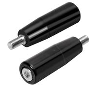 Swpeet 2 pezzi M8 × 63 mm maschio filettato gambo rotante, maniglia della macchina, manopola girevole, manovella maniglia girevole per fresatrice, tornio, smerigliatrice, trapano