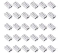Swpeet 200 pezzi 3/32" - 2,5 mm in alluminio per funi metalliche e cavi o qualsiasi altra cosa richiedono un cavo forte