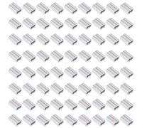 Swpeet 200 pezzi 3/64" - 1,2 mm in alluminio per funi metalliche e cavi o qualsiasi altra cosa richiedono un cavo forte