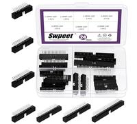 Swpeet 23Pcs Kit Assortimento Connettori Maschio ad Angolo Retto Passo 2,0 mm da 20 24 26 30 34 40 50 Pin, Connettore IDC Box Header, Pin Header IDC per PCB Socket