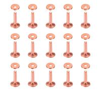 Swpeet 25 seti10 × tre punto tre × 14mm Copper Rivet e Burrs Assortimento Kit, Kit di Cuoio DIY per Cinture Portafogli Collari Prodotti in Pelle Artigianato MakingCinture Portafogli Collari