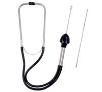 Swpeet 2Pcs Automotive Acciaio Inox Cilindro Meccanico Stetoscopio Motore Kit include Gomma Buds Sonda Tubo, Strumento Diagnostico per Auto, Camion e Moto, Motore Tester (Nero)
