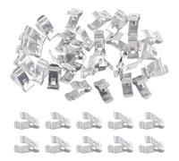 Swpeet 30 pezzi clip a U per auto da 15,3 mm in metallo, clip a molla per pannelli di rivestimento, kit di clip universali per modanature, clip per fissaggio carrozzeria per cruscotto e rivestimento