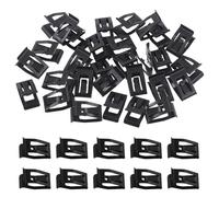 Swpeet 30 pezzi clip a U per auto da 18,2 mm in metallo, clip a molla per pannelli di rivestimento, kit di clip universali per modanature, clip per fissaggio carrozzeria per cruscotto e rivestimenti