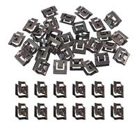 Swpeet 30Pcs 10mm Auto Car U-Clip Metal Trim Panel Spring Clips Universal Trim Moulding Clip Kit, Clips di fissaggio del corpo, compatibile con VW Audi 4A0-867-276A