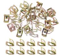 Swpeet 30Pcs 16mm Auto Car U-Clip Metal Trim Panel Spring Clips Universal Trim Moulding Clip Kit,per il pannello della porta del dash Trim interno, compatibile con VW Audi 4A0-867-276A