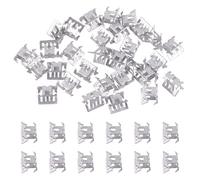 Swpeet 30Pcs 7.9mm Auto Car U-Clip Metal Trim Panel Spring Clip Universal Trim Moulding Clip Kit, Clip di fissaggio del corpo, compatibile con VW Audi 4A0-867-276A