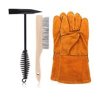Swpeet 4 martelli da 25,4 cm per rimuovere scorie, con guanti da saldatura, 25,4 cm, con manico a molla in acciaio, per la pulizia e la rimozione delle scorie