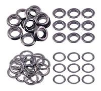 Swpeet 40 pezzi, 20 set di occhielli in metallo con foro da 25 mm, occhielli spessi per tela, pelle, tende