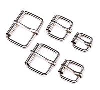 Swpeet 50 pezzi assortiti bronzo multiuso metal roller fibbie per cinture borse Hardware anello mano DIY accessori - 1/5,1 cm ", 5/20,3 cm, 3/10,2 cm, 2,5 cm, 1 - 1/10,2 cm Roller Buckles-Sliver