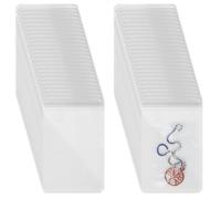 Swpeet 50Pcs 4 "× 6 " spesso PVC trasparente borse gioielli borse autoadesive portatile viaggio organizzatore, sacchetti di plastica di stoccaggio di gioielli, borse trasparenti con cerniera, anti