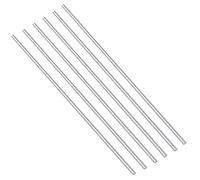 Swpeet 6 pezzi 1/10 di pollice in acciaio inox solido tornio bar stock kit, diametro 3 mm lunghezza 300 mm, perfetto per vari alberi, asse in miniatura, modello aereo,
