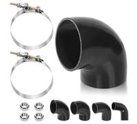 Swpeet 7 tubi in silicone rinforzato a 4 strati, con bullone a T da 108-116 mm e kit di dadi esagonali da 6 mm, tubo in silicone puro per autoveicoli per intercooler di aspirazione turbo, 7 pezzi