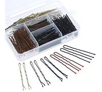 Swpeet, forcine per capelli in 2 stili, 360 pezzi, set da 360 pezzi, oro, marrone e nero, per donne e ragazze