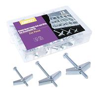 Swpeet - Kit assortito di 24 ancore a scatto e dadi ad alette per appendere oggetti pesanti su cartongesso, da 0,31 cm, 0,47 cm, 0,6 cm