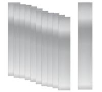Swpeet Kit di 10 spessori in acciaio inossidabile 304, 2,5 cm (larghezza) x 15,2 cm (lunghezza) x 0,0 cm (spessore) in metallo, sottili spessori in metallo per la realizzazione di strisce di