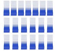 Swpeet Kit di 100 nappe in seta fatte a mano, 13 cm, piccole nappe con passante per la creazione di gioielli, artigianato fai da te, decorazioni fai da te, 100 pezzi, colore: blu reale