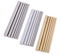 Swpeet Kit di barre tonde in metallo da 21 pezzi, 3 tipi di materiali metallici tra cui acciaio inossidabile, ottone e alluminio, perfetti per strumenti fai da te - Diametro 2 mm-8 mm Lunghezza 100 mm