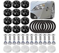 Swpeet Kit di fissaggio a sgancio rapido, universale, in alluminio, per paraurti anteriore e posteriore, kit di fissaggio per paraurti anteriore e posteriore, kit di 54 pezzi, 3 paia, colore nero