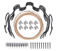 Swpeet Kit di riparazione a molla per divano, 67 pezzi, tra cui molle, clip a molla per tappezzeria, filo di mantenimento della molla del sedile, clip di fissaggio e viti, compatibile con sedili in