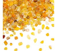 Swpeet Pietra di agata verde lattea marina da 0,5 kg, grande pietra preziosa schiacciata pezzi da 0,9 a 1,3 cm in pietra martellata, cristallo naturale schiacciato al quarzo