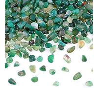 Swpeet Pietra di agata verde lattea marina da 0,5 kg, grande pietra preziosa schiacciata pezzi da 0,9 a 1,3 cm in pietra martellata, cristallo naturale schiacciato al quarzo