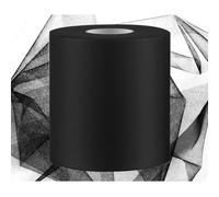 Swpeet Rotolo di tessuto di tulle nero, 15,2 cm x 180 m, bobina di tulle in poliestere, ideale per fai da te, feste di compleanno, matrimoni, decorazioni natalizie