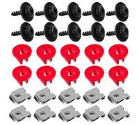 Swpeet Set di 10 paraschizzi per motore, protezione Undertray, viti per bulloni, dado, kit di clip per bulloni, Torx Pan testa tapping bullone, dadi a U per Ford Escape Focus Transit Connect Edge