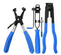 Swpeet Set di 3 pinze per giunti CV blu e pinze girevoli a fascia piatta per fascette per tubi, pinze per fascette per stivali, pinze per fascette per auto, pinze di bloccaggio per tubi dell'acqua