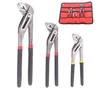 Swpeet Set di 3 pliers Tongue e Groove Plier da 8", 10" e 12", regolabili con Alligator Water Pump Pliers Quick Release Plumbing Pliers Straight Jaw with Storage Bag for Home Repair Pipe & Fitting