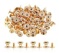 Swpeet - Set di 30 viti a testa tonda Chicago, 8 x 10 mm x 10 mm, viti a testa rotonda, rivetti in pelle, per lavori fai da te, fai da te, fai da te, fai da te, fai da te, fai da te