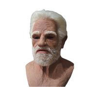 Swtgaah Halloween viso spaventoso, maschera realistica da vecchio uomo, maschere horror novità, per Halloween - Cosplay - Festa - Requisiti. (Stile 1)