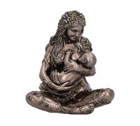 Swtgaah Madre e bambino, scultura in resina, design di Madre Natura, statuetta dettagliata per decorazione del soggiorno, 9,5 x 6,5 x 11,5 cm, 170 g