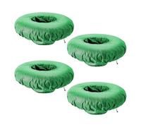 SWTHM Fioriere galleggianti per stagni, 4 pezzi, isola galleggiante rotonda per piante acquatiche Oxford 210D, barriera galleggiante con pompa per giochi d'acqua da giardino e decorazione Aquascape