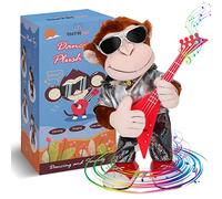 SWTOIPIG Peluche Giocattoli elettronici scimmia per i bambini, interattivo scimmia cantare, ballare e chitarra-shaking, Natale regalo di compleanno per i bambini Toddlers Kids