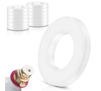 SWTYExt 12 Pezzi Guarnizioni di Ricambio per Cilindri C02 del Gorgogliatore 1/2 Pollice Guarnizione Bottiglia Vetro Bianco Guarnizione O-ring Ricambio Compatibile con Sodastream Soda Club MySodaPop