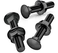 SWTYExt 25 Pezzi Bulloni Testa Tonda M6x30mm Viti a Testa Piatta Acciaio Inossidabile 304 con Dadi a Flangia M6 DIN 6923 Viti per Cerniere Costruzione Macchine Industriali Decorazione Domestica