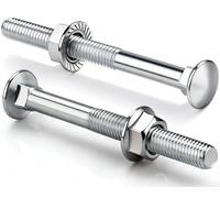SWTYExt 25 Pezzi Bulloni Testa Tonda M8X80mm Viti a Testa Piatta in Acciaio Inox con Dadi a Flangia M8 DIN 6923 Viti per Cerniere Costruzione Macchine Industriali e Decorazione Domestica