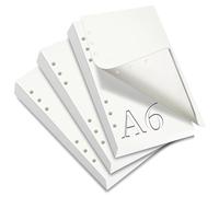 SWTYExt 3 Confezioni Fogli A6 Con Buchi di Ricarica Carta 180 Raccoglitore ad Anelli A6 Fogli Agenda A6 Anelli Agenda ad Anelli Agenda Bullet Journal per Quaderno ad Anelli Bullet Journal