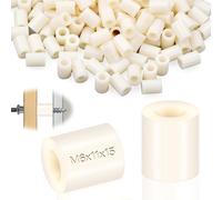 SWTYExt Distanziali Rotondi in Nylon M6 50 Pezzi Spessori in Gomma ABS Distanziatori 11x15 mm Distanziali Rondelle Plastica Bianco Distanziatori Isolanti per Viti Motori Macchinari Automobili