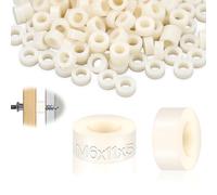 SWTYExt Distanziali Rotondi in Nylon M6 50 Pezzi Spessori in Gomma ABS Distanziatori 11x5 mm Distanziali Rondelle Plastica Bianco Distanziatori Isolanti per Viti Motori Macchinari Automobili