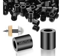 SWTYExt Distanziali Rotondi in Nylon M6 50 Pezzi Spessori in Gomma ABS Distanziatori 11x8 mm Distanziali Rondelle Plastica Nero Distanziatori Isolanti per Motori Macchinari Viti M6