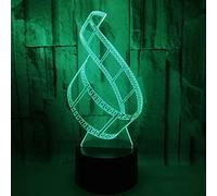 SWTZEQ Lampade 3D Illusione Ottica luce notturna a Led film Lampada Decorazione da Comodino 16 Colori Controllo Tattile per bambini Camera da letto Luce notturna per ragazzi Regalo di compleanno
