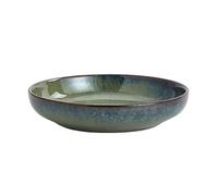 Swuut Transmutation Glaze - Ciotola per pasta in ceramica, larga 25,4 cm, grande ciotola per frutta, per cucina, forno a microonde, lavabile in lavastoviglie (verde)