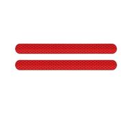 SWVYDC Adesivi Riflettenti 2 Pezzi/Set di Strisce Riflettenti di Sicurezza per Auto, Adesivi Riflettenti per specchietto retrovisore, Nastro Riflettente di Sicurezza.(Red)