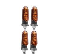 SWVYDC Faro per moto Adatto per Honda CBR500R CBR650R CRF250L Rebel 500 Indicatore di direzione per moto Lampada impermeabile 12V Luce notturna per motocicletta(4 x Amber Lens)